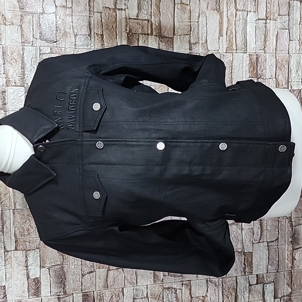 Harley Davidson Brand New Women's Black Denim Jacket